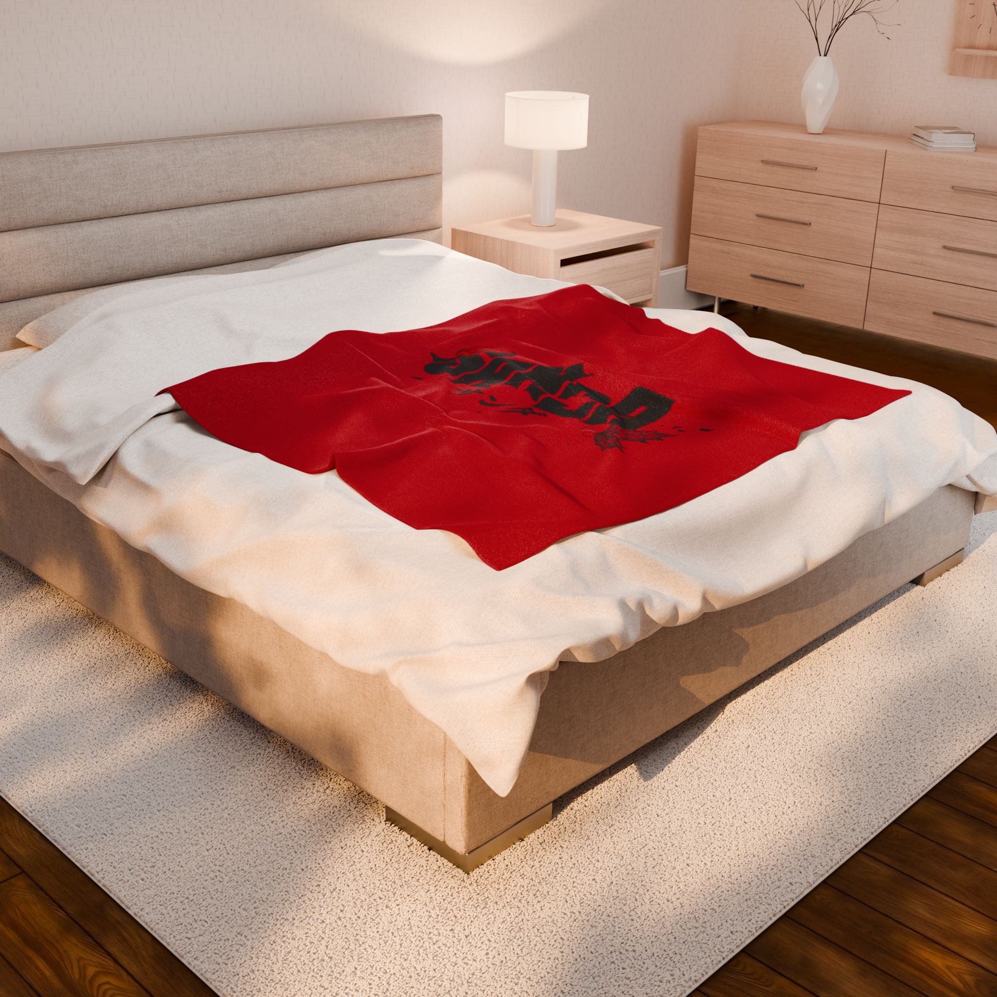 Sanda Anime Red Logo Blanket