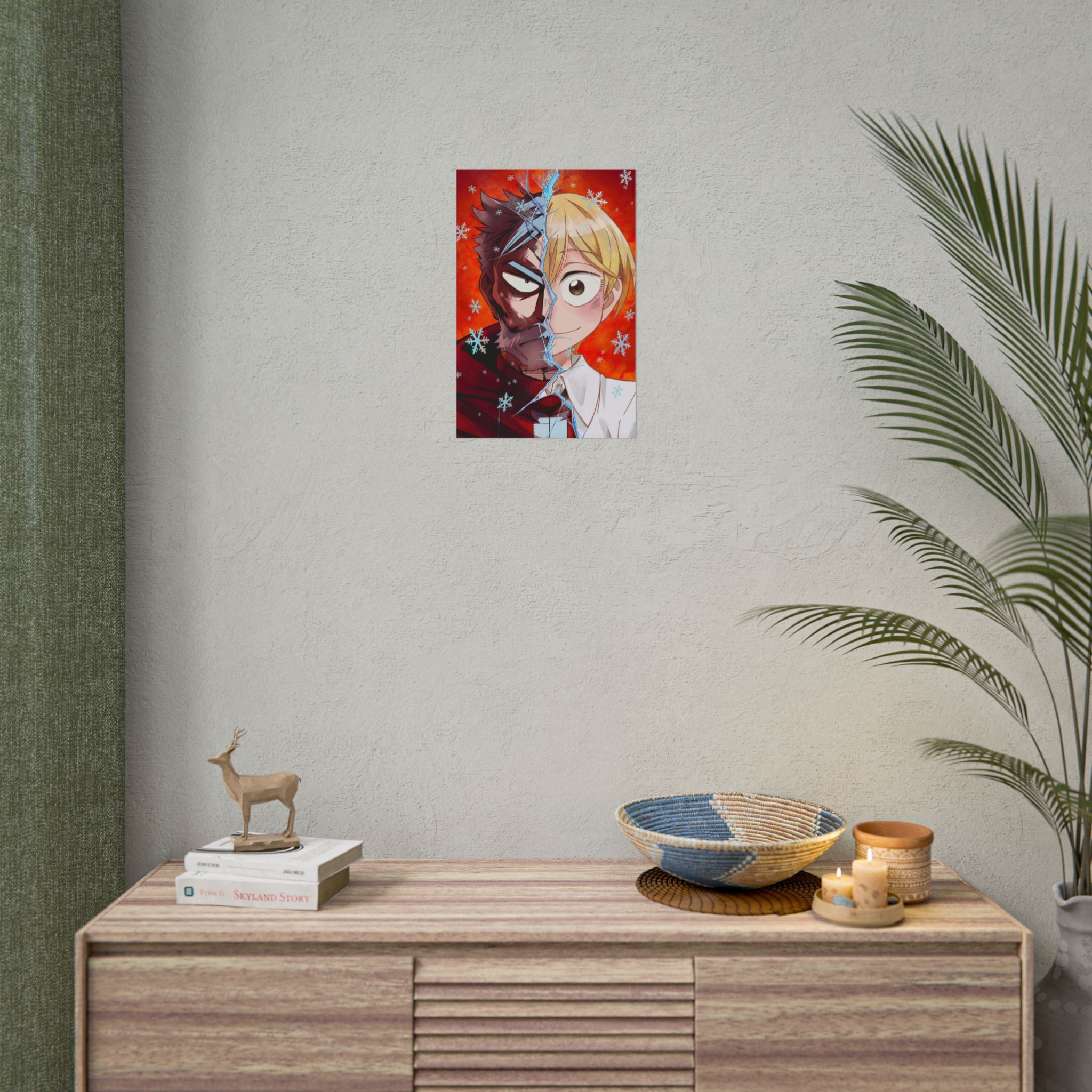 Sanda Anime Split-Face Poster