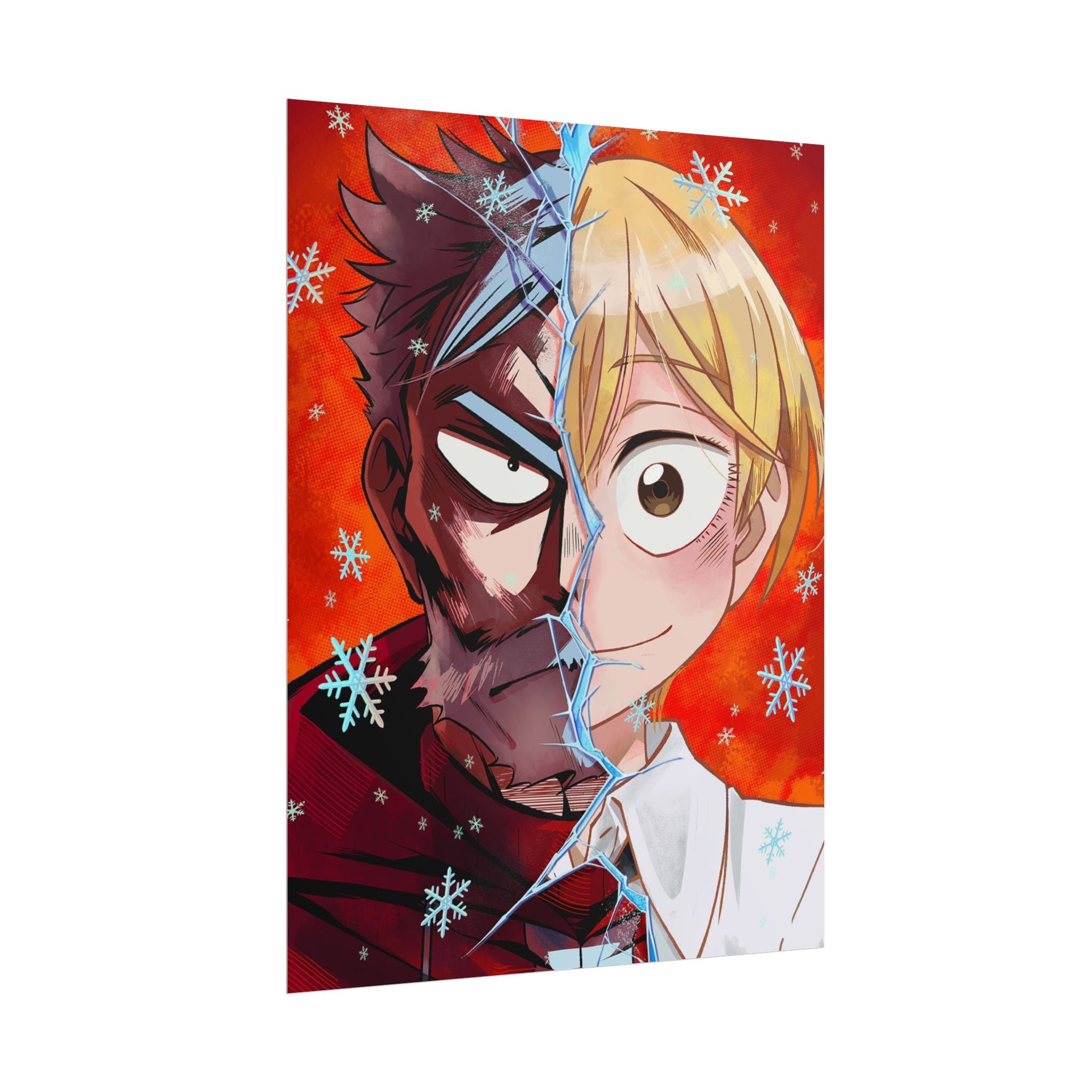 Sanda Anime Split-Face Poster