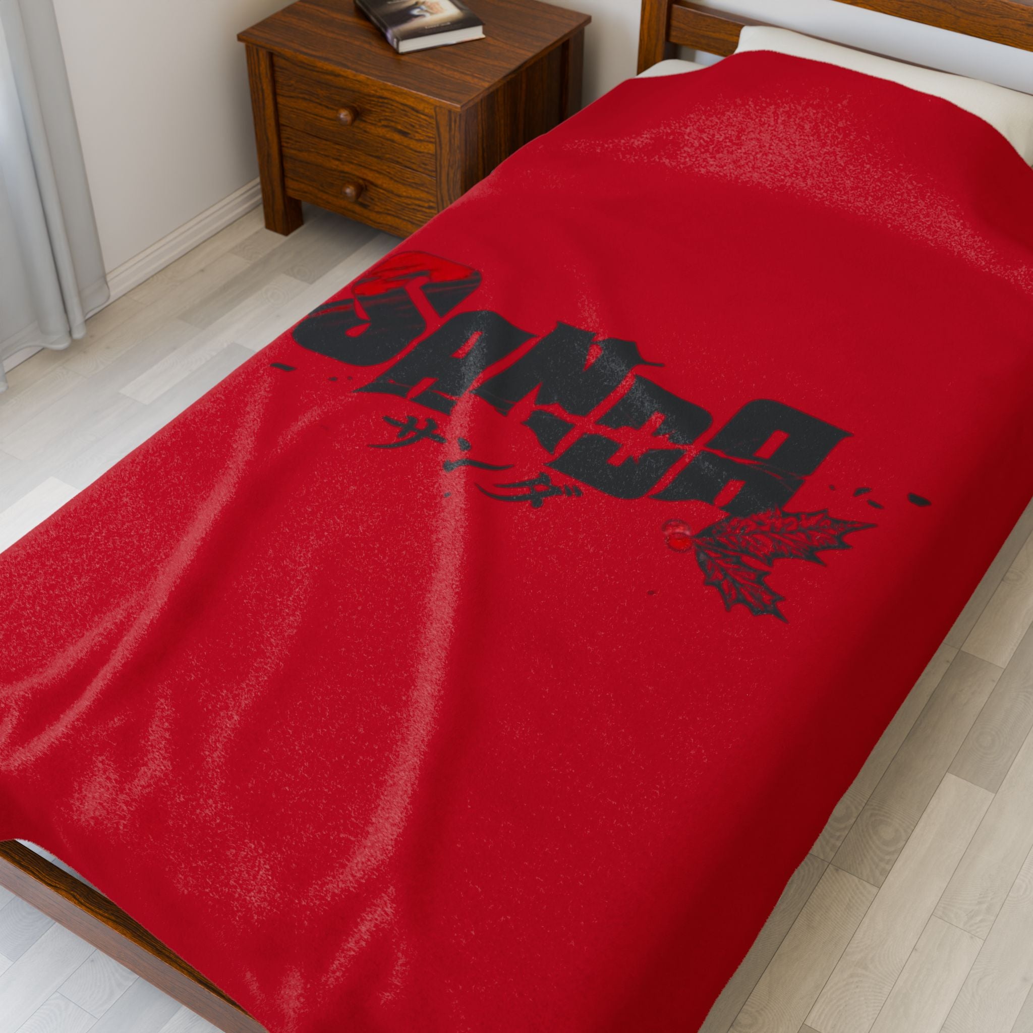Sanda Anime Red Logo Blanket