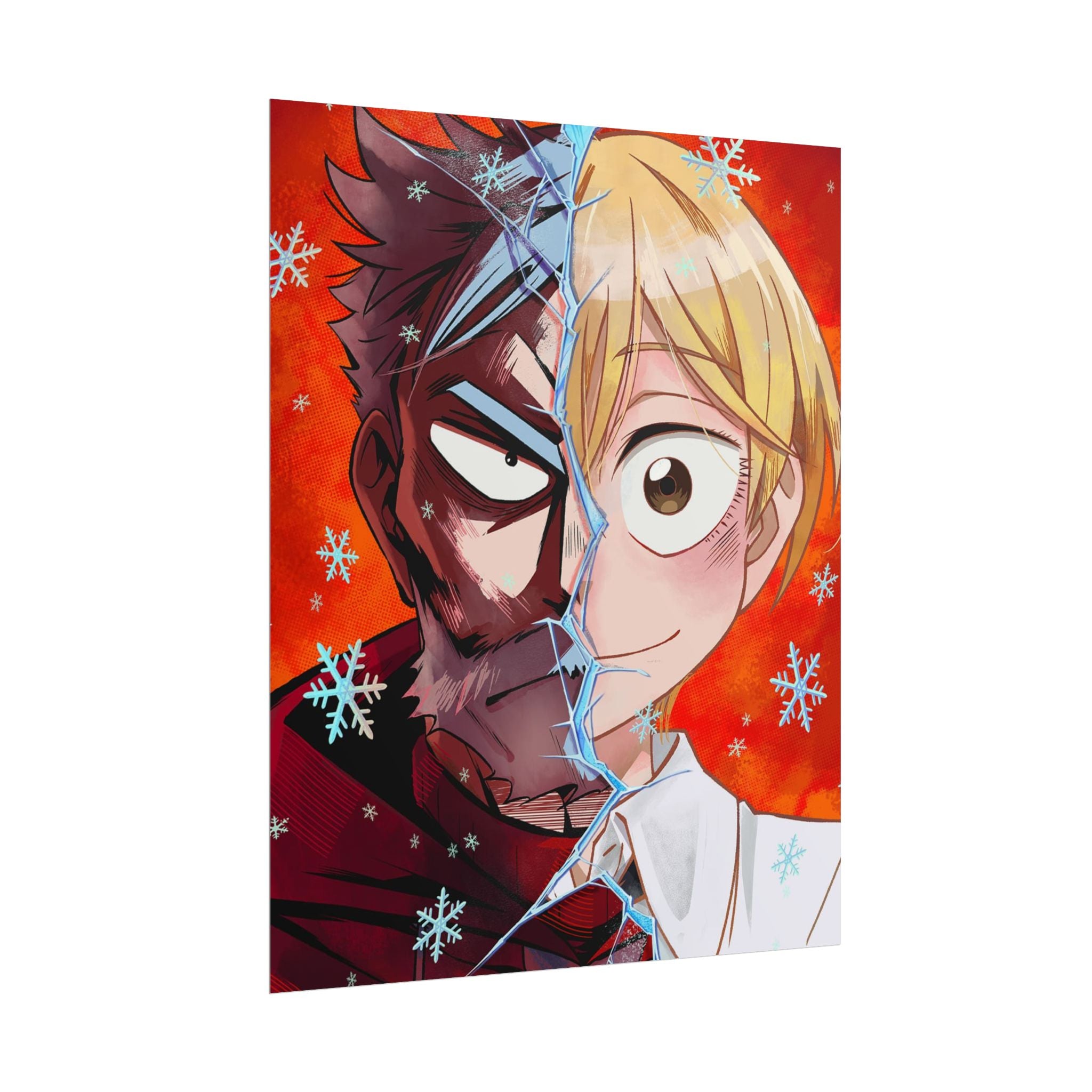 Sanda Anime Split-Face Poster