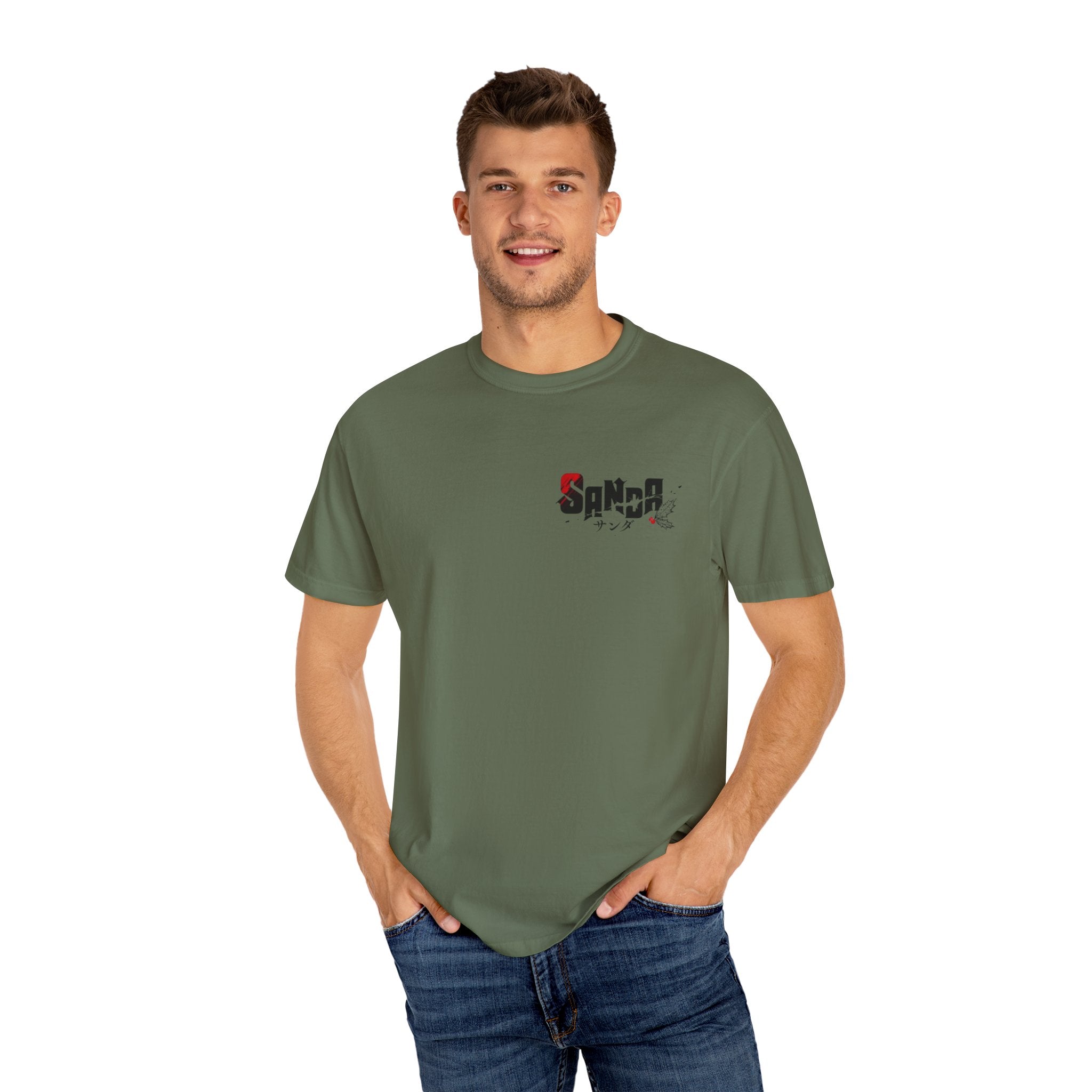 Sanda Anime Do-Gooder Army Green T-Shirt