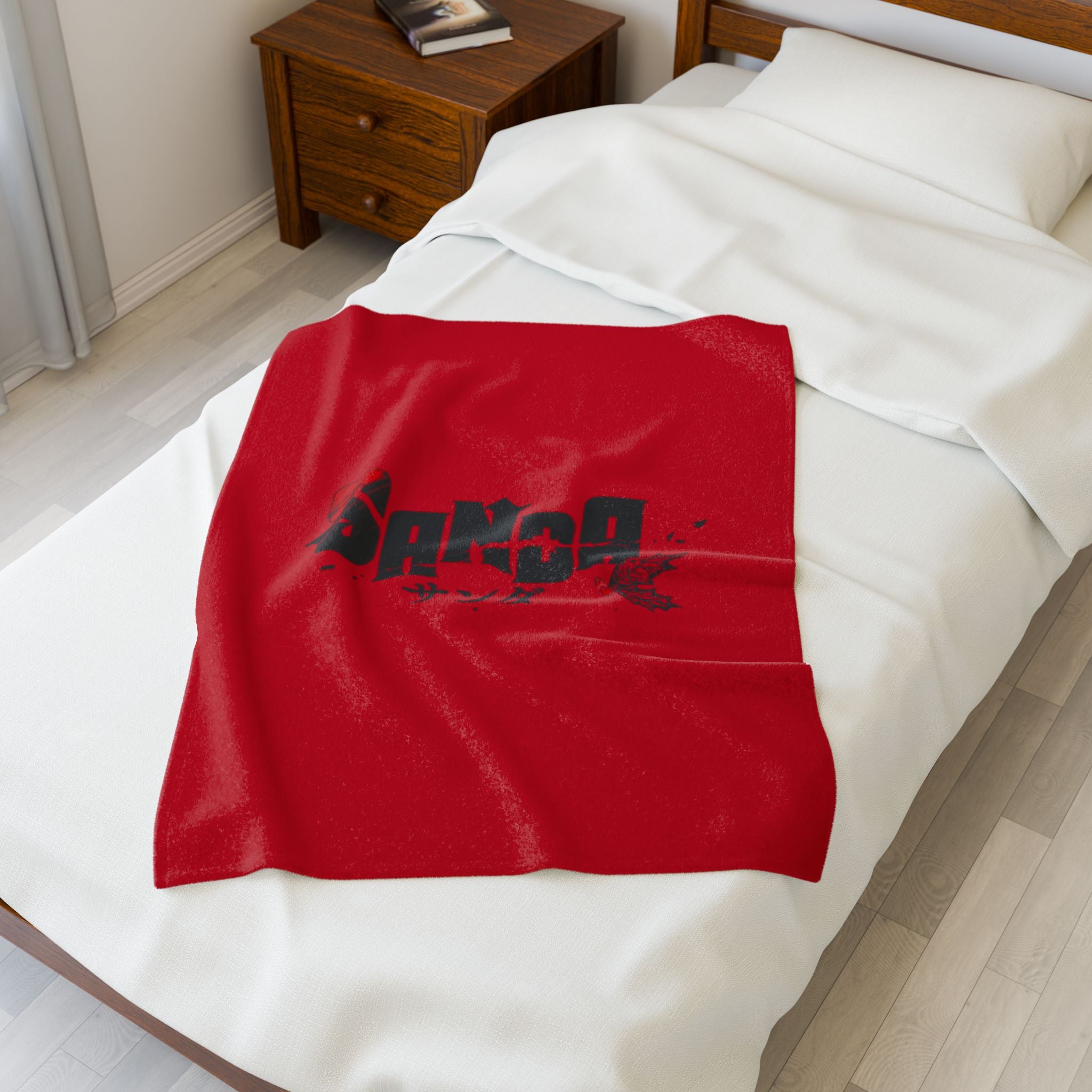 Sanda Anime Red Logo Blanket