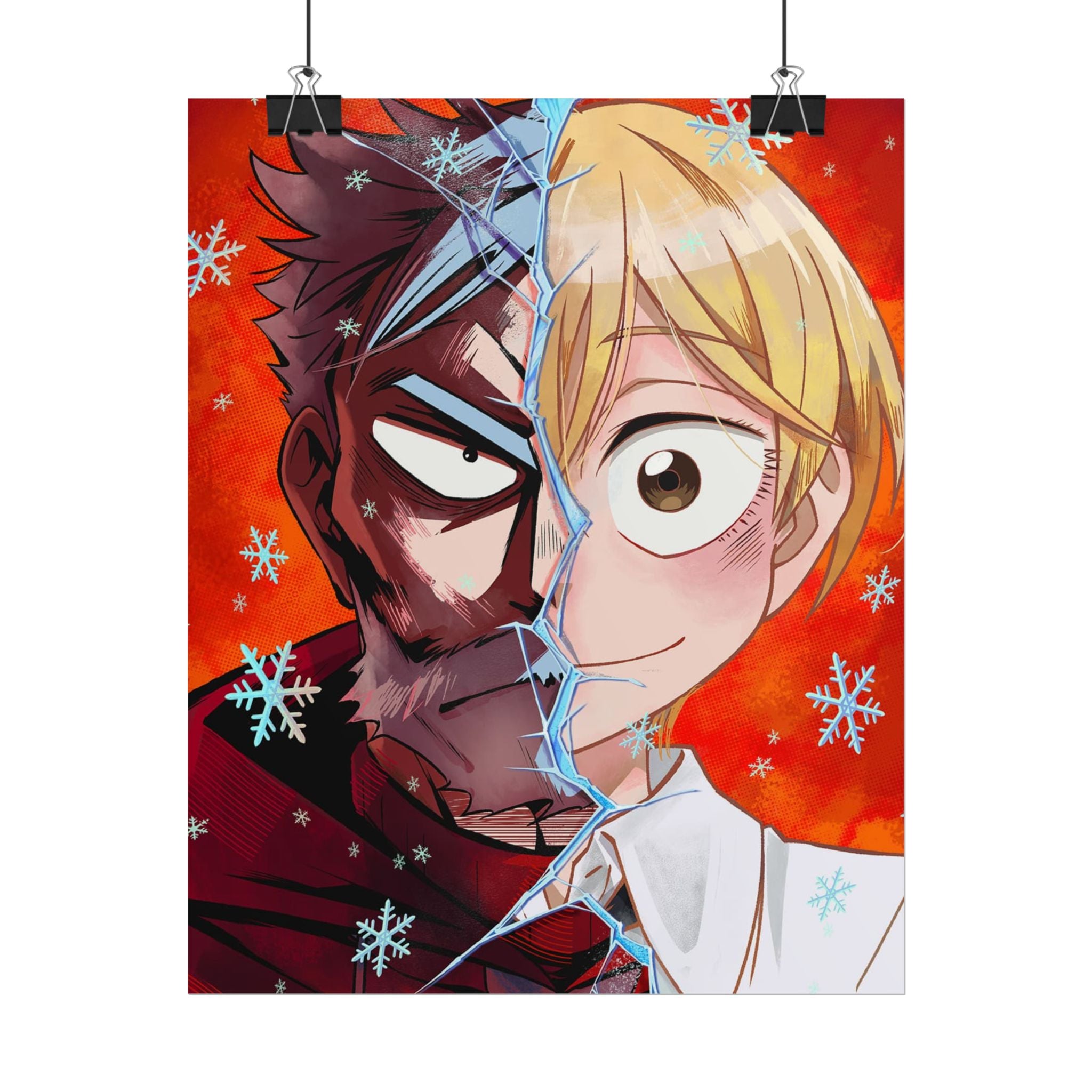 Sanda Anime Split-Face Poster