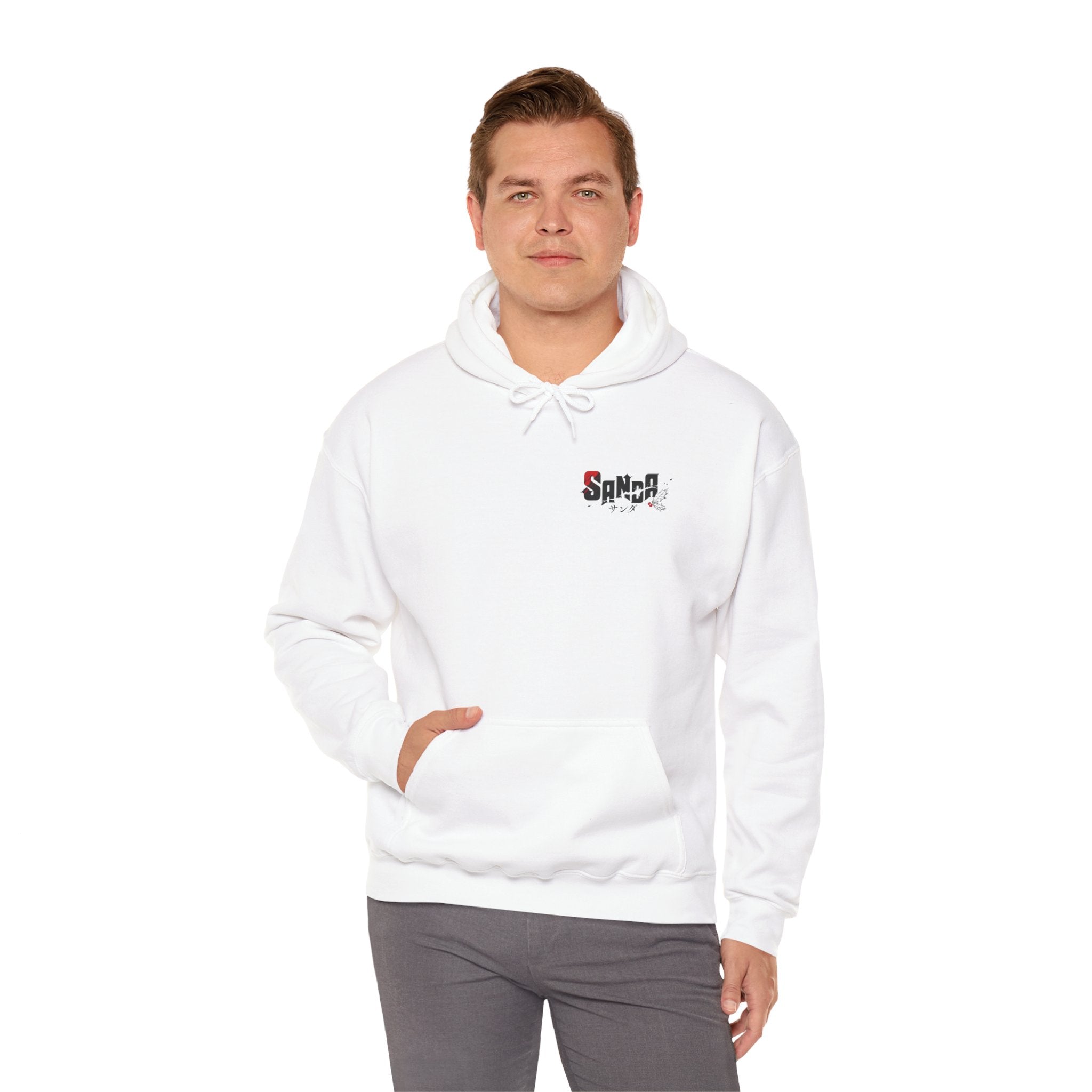 Sanda Anime Do-Gooder White Hoodie