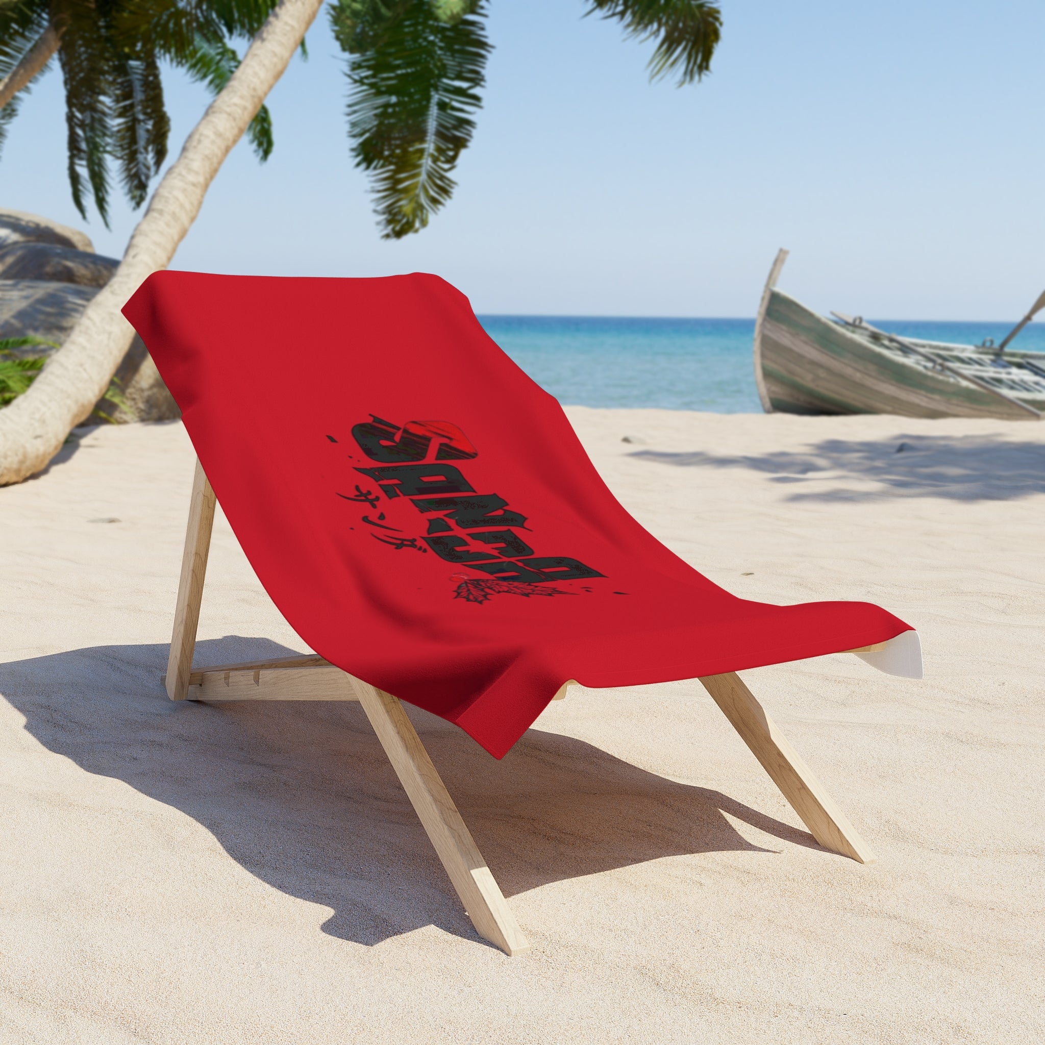 Sanda Anime Red Logo Towel