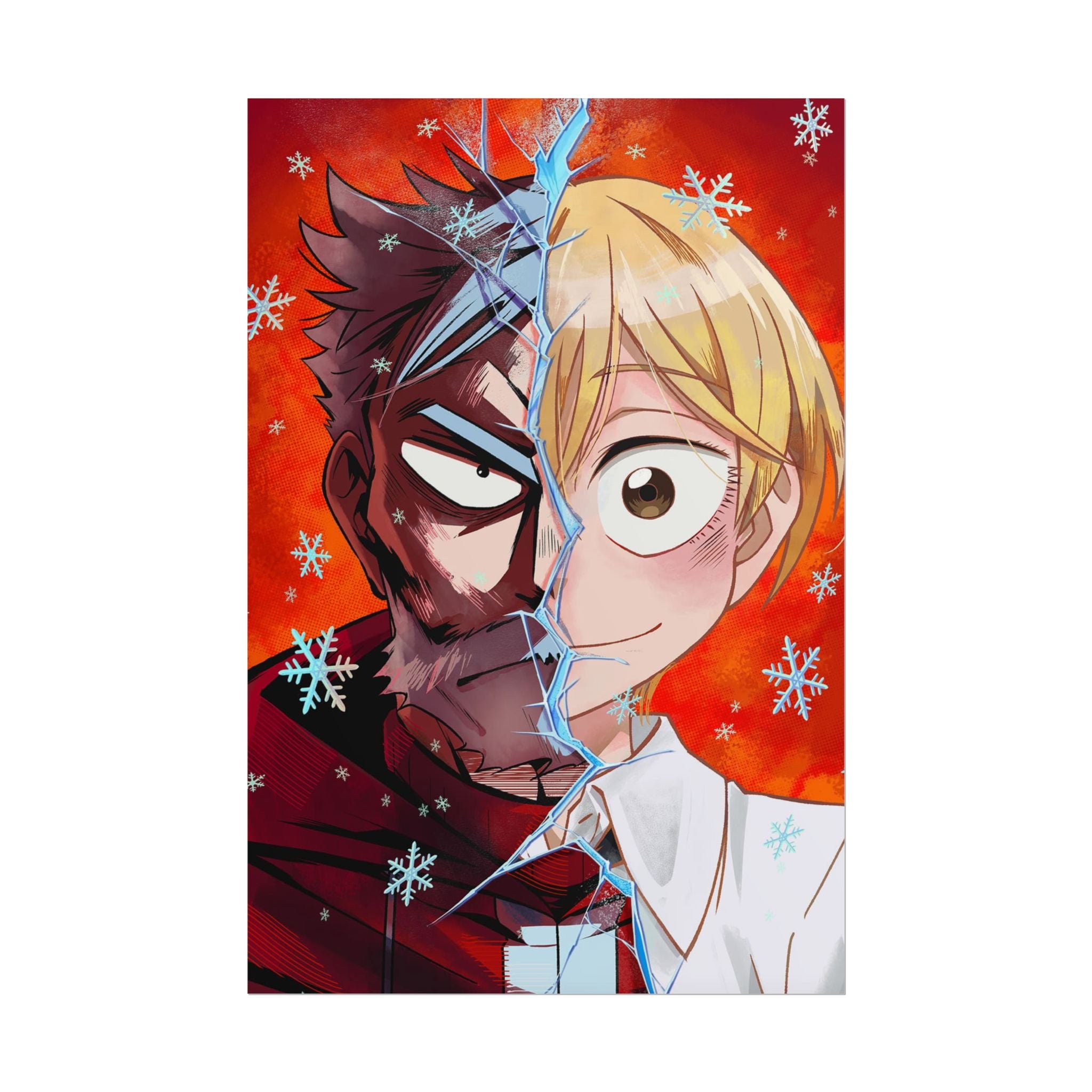 Sanda Anime Split-Face Poster