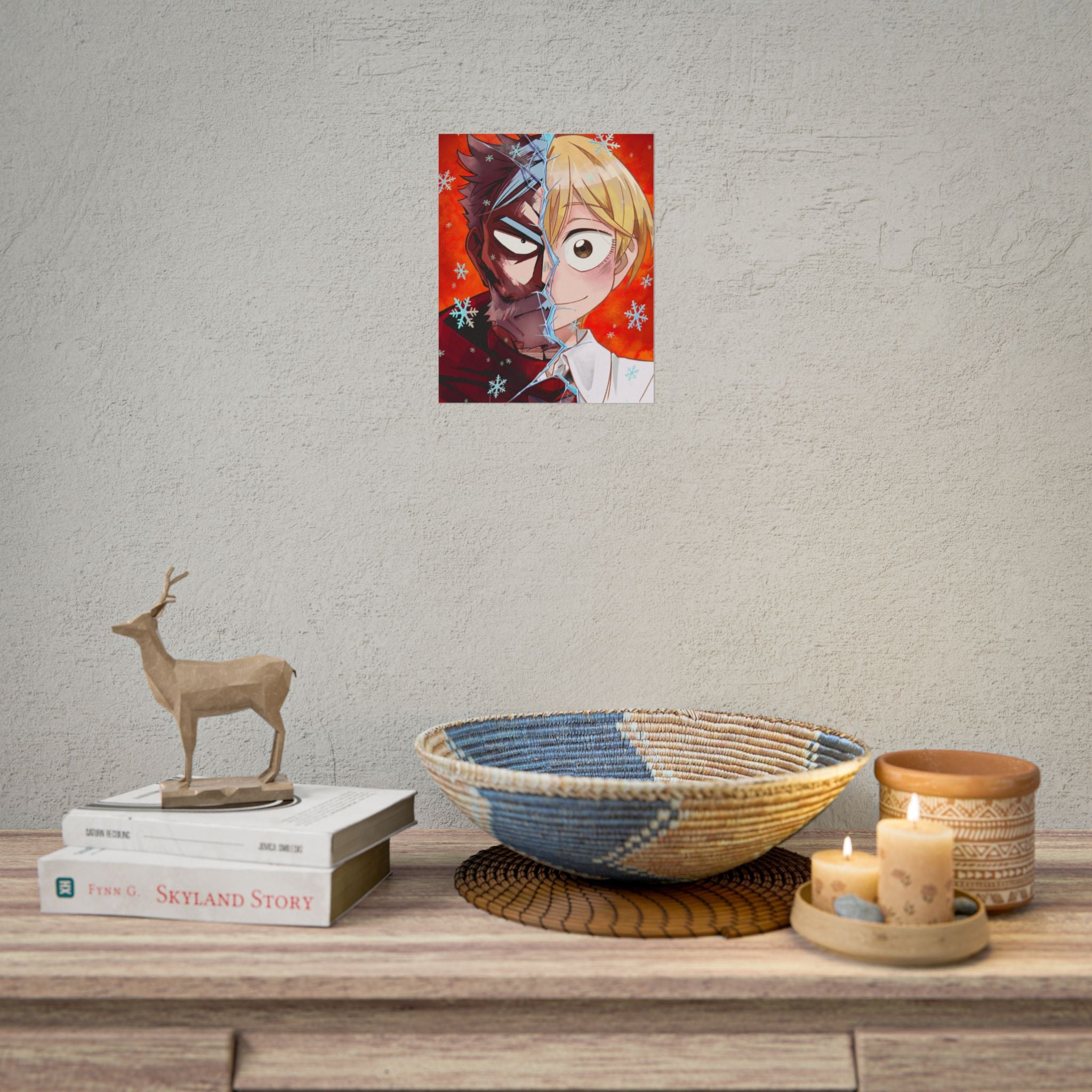 Sanda Anime Split-Face Poster