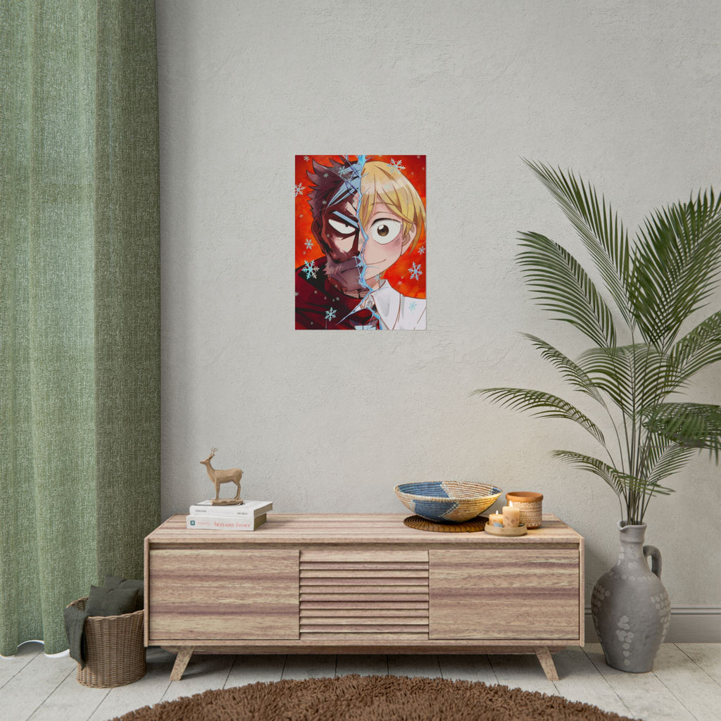 Sanda Anime Split-Face Poster