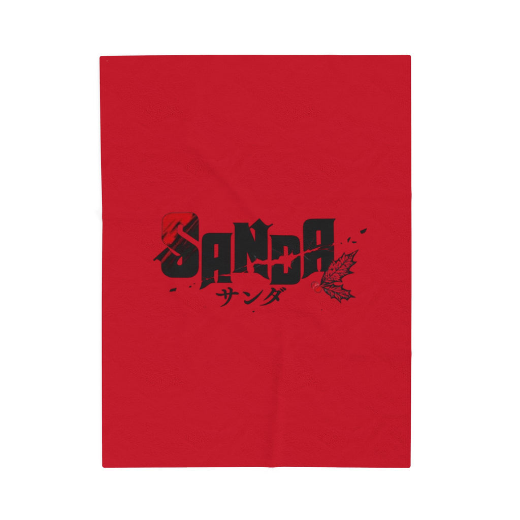 Sanda Anime Red Logo Blanket