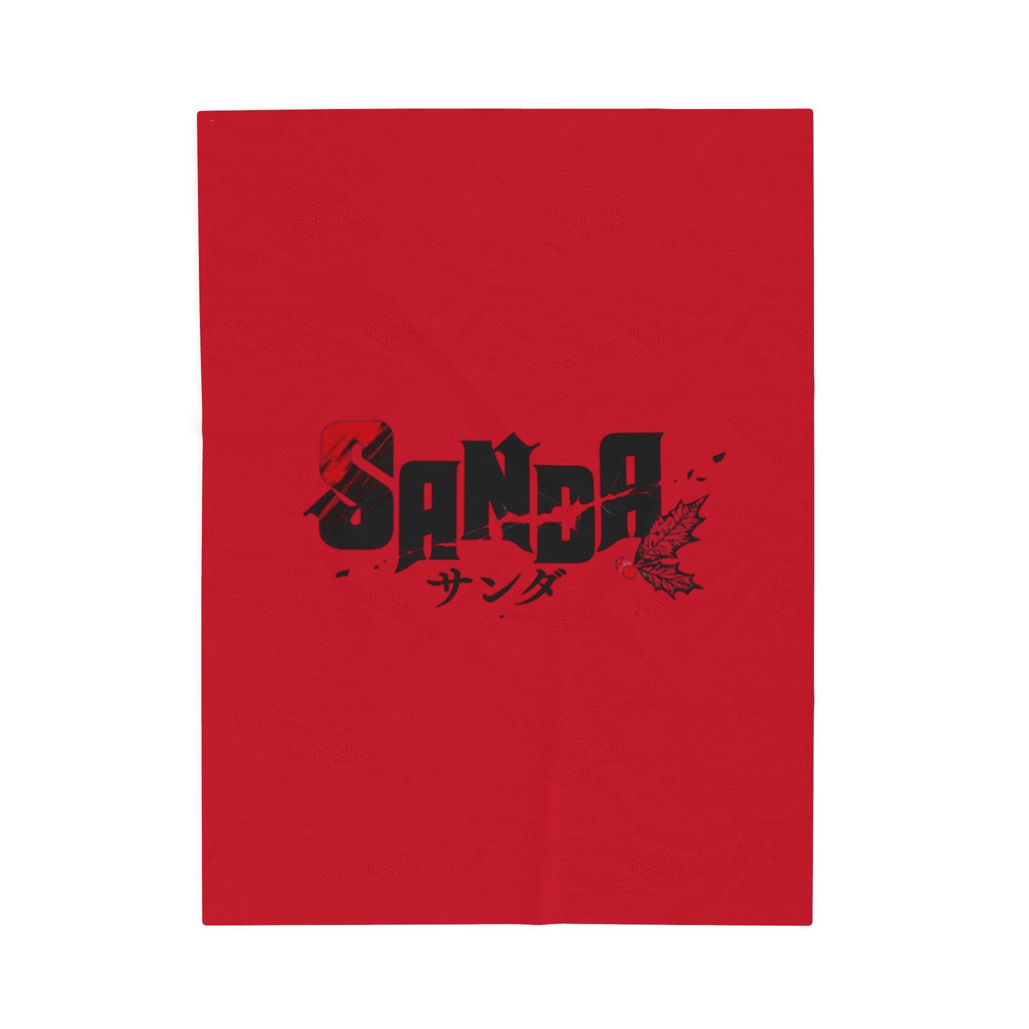 Sanda Anime Red Logo Blanket