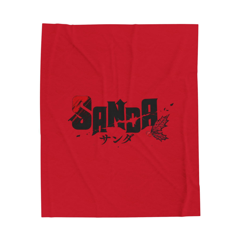 Sanda Anime Red Logo Blanket