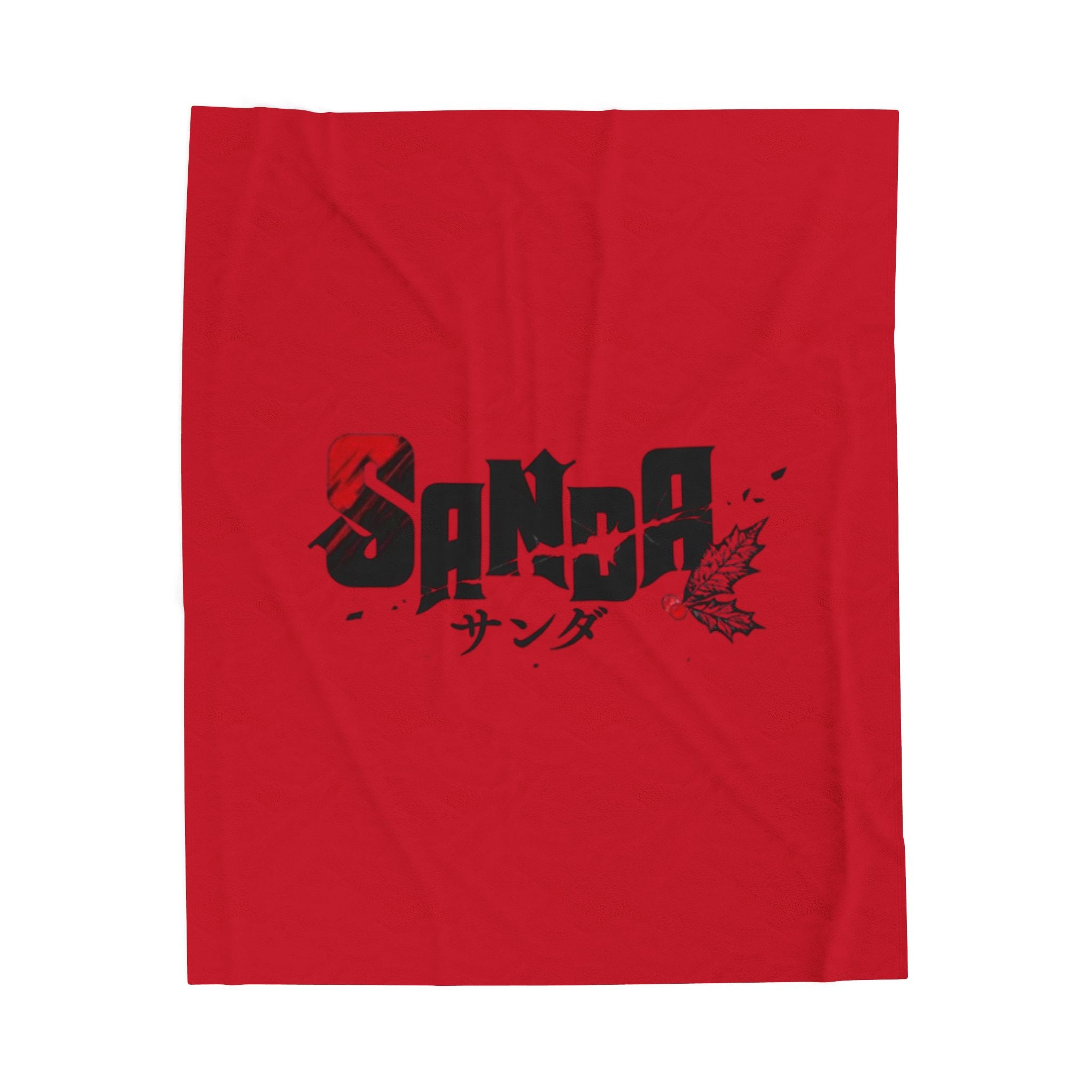 Sanda Anime Red Logo Blanket