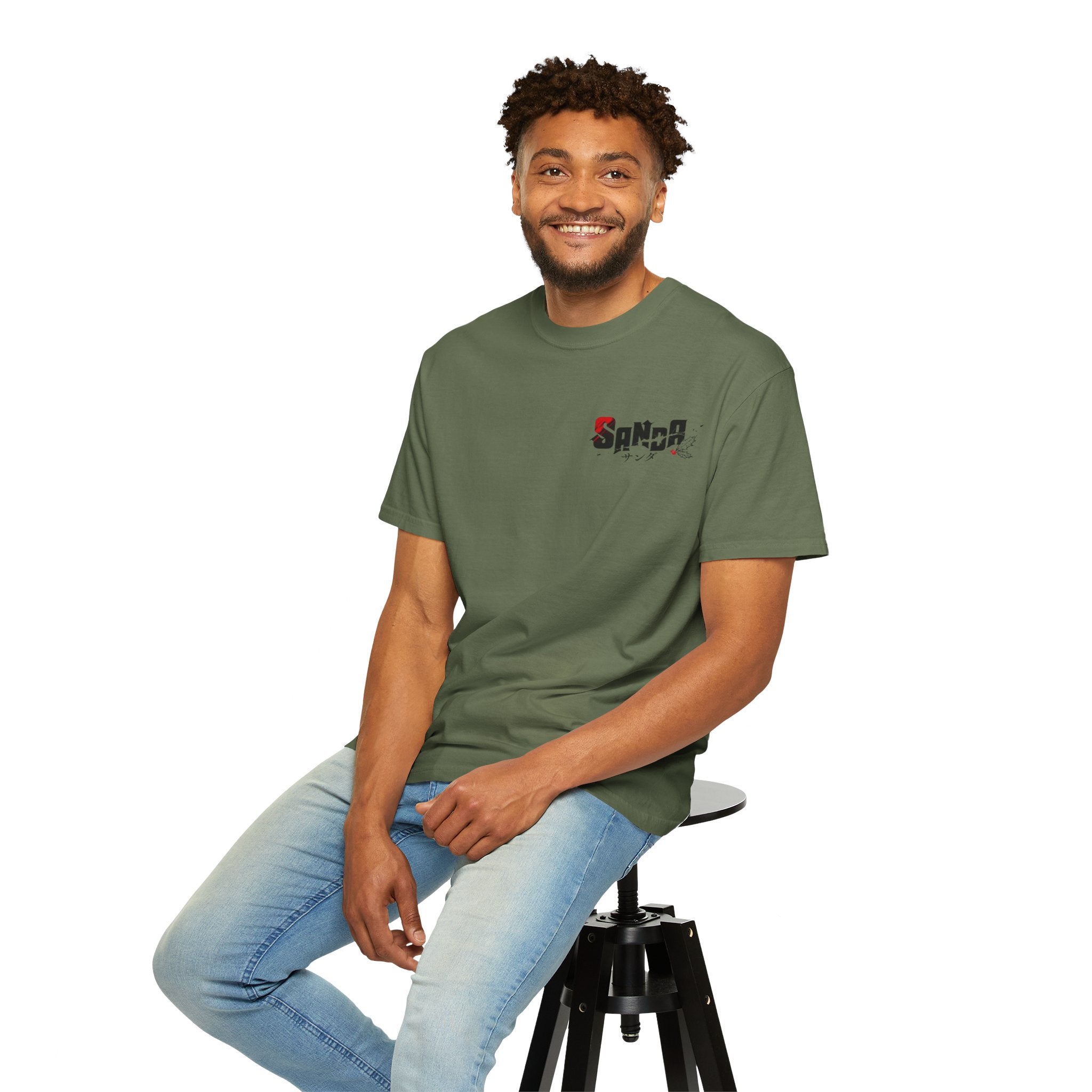Sanda Anime Do-Gooder Army Green T-Shirt